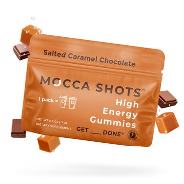Mocca Shots Salted Caramel Chocolate Caffeine Gummies