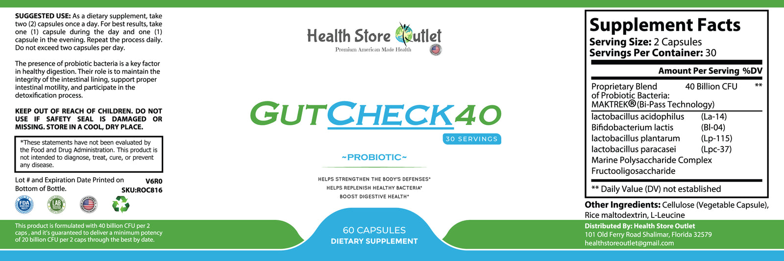 GutCheck40 (maktrek bi-pass technology)