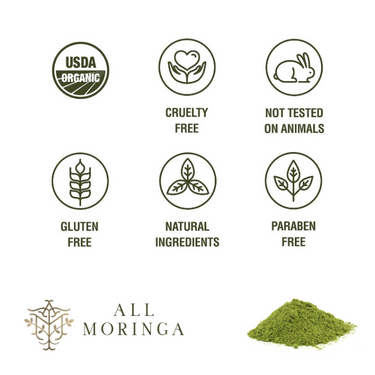 Premium Organic Moringa Leaf Powder | Raw Superfood Supplement Orchid Oliver