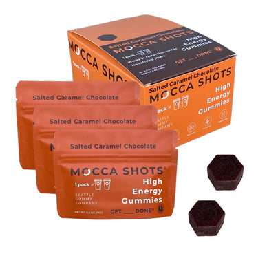 Mocca Shots Salted Caramel Chocolate Caffeine Gummies